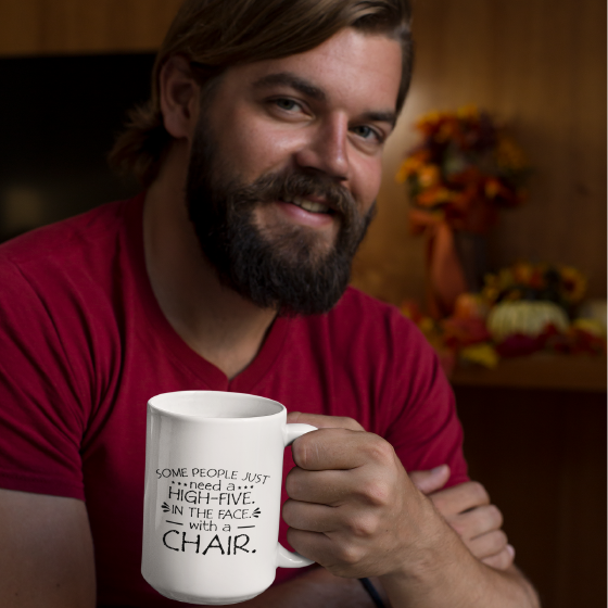 High Five 15 oz Coffee Mug