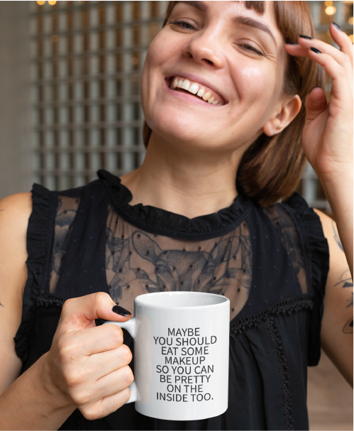 Pretty On The Inside 15oz Coffee Mug