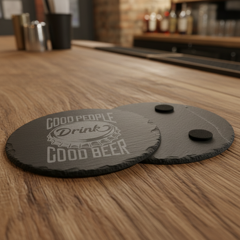 Good People Drink Good Beer Slate Coaster