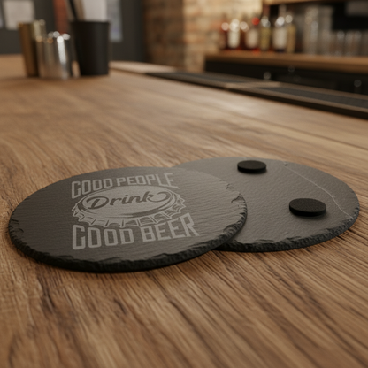 Good People Drink Good Beer Slate Coaster